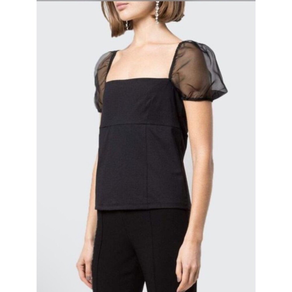 Cinq à Sept Tous Les Jours Organza Havana Top